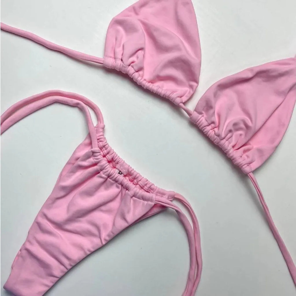 Biquíni Cortininha Fio com amarração