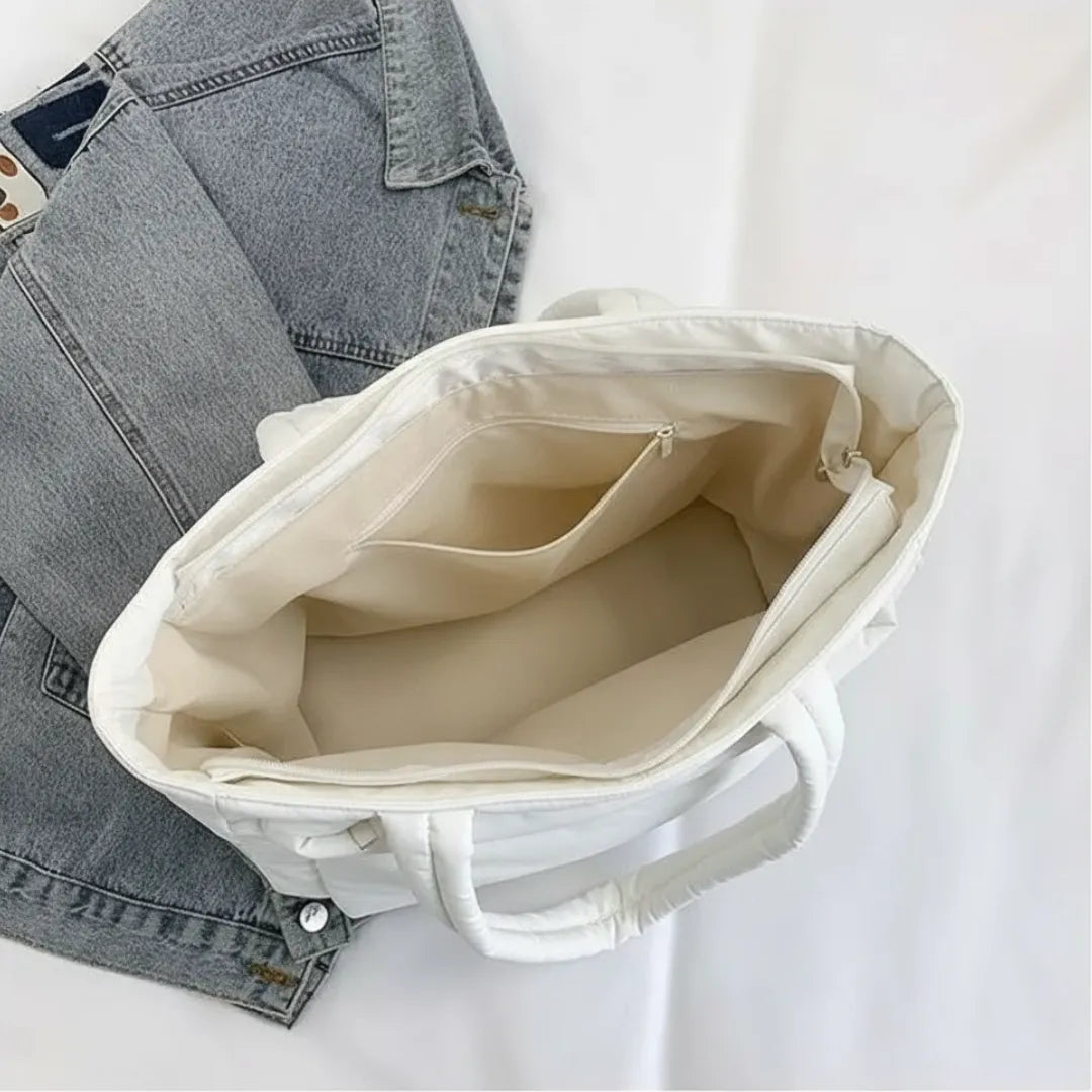 Bolsa Feminina Leve E Fofa Off White