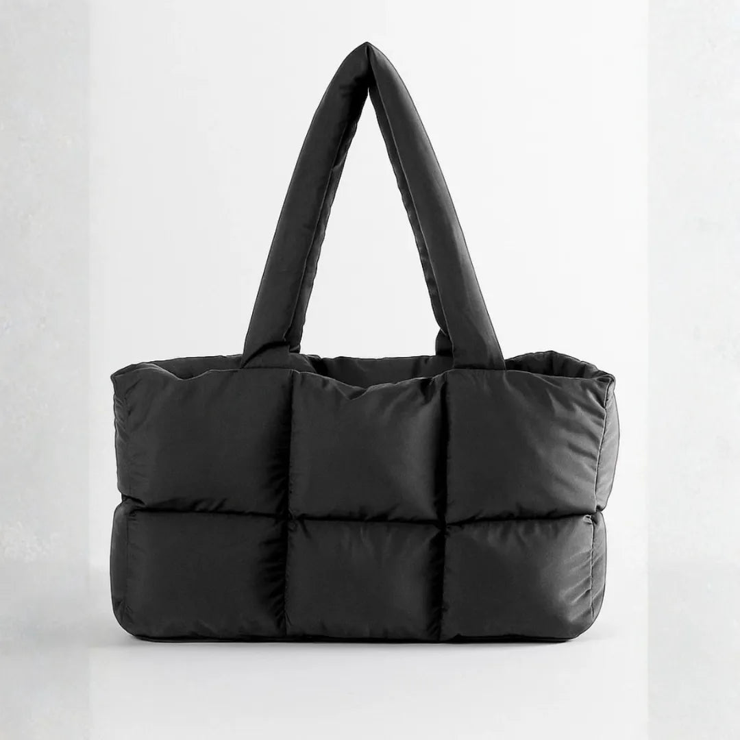 Bolsa Feminina de Ombro Grande Estilosa Puffer Acolchoada