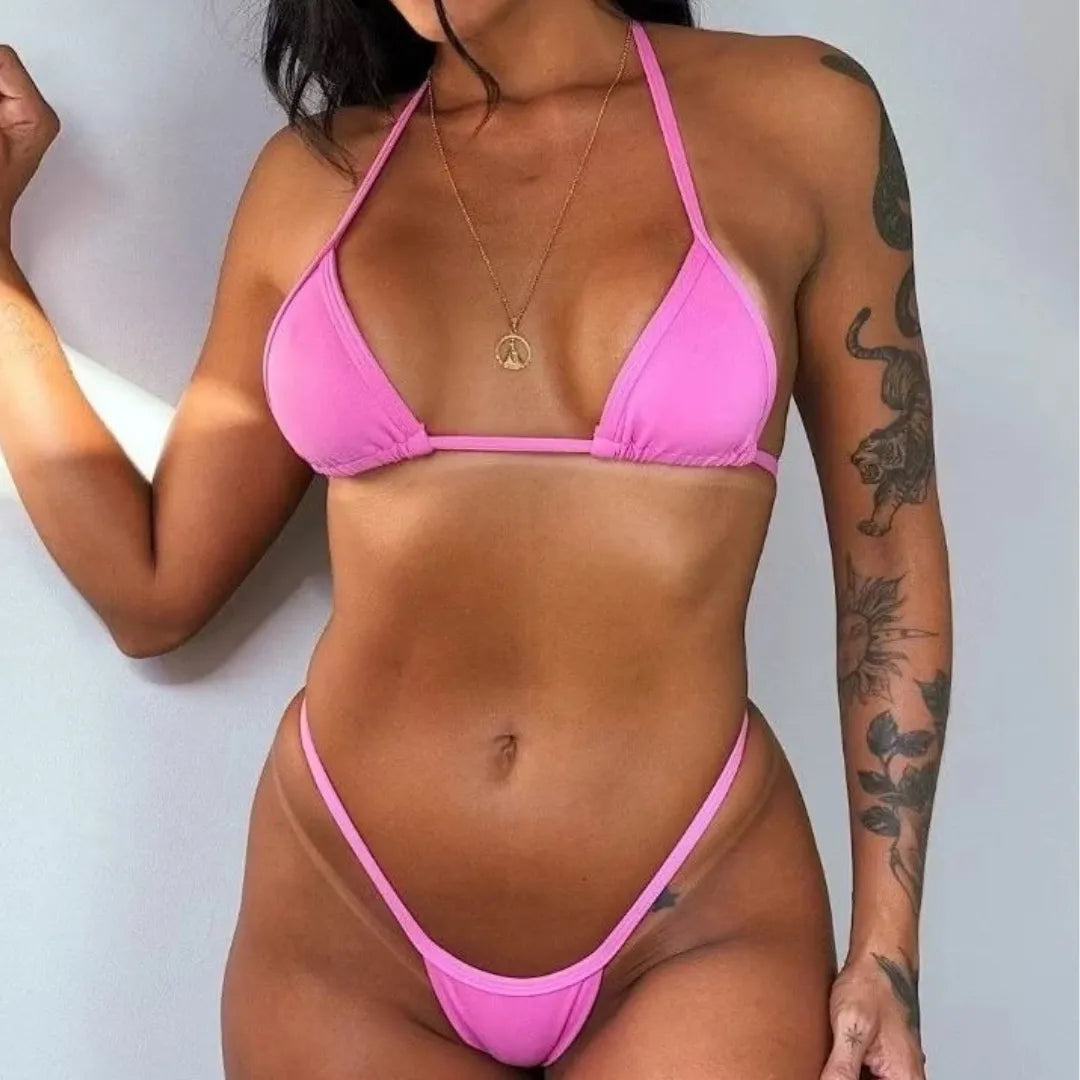 Biquíni Marquinha fita bronze verão