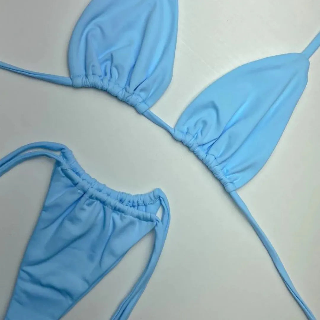 Biquíni Cortininha Fio com amarração