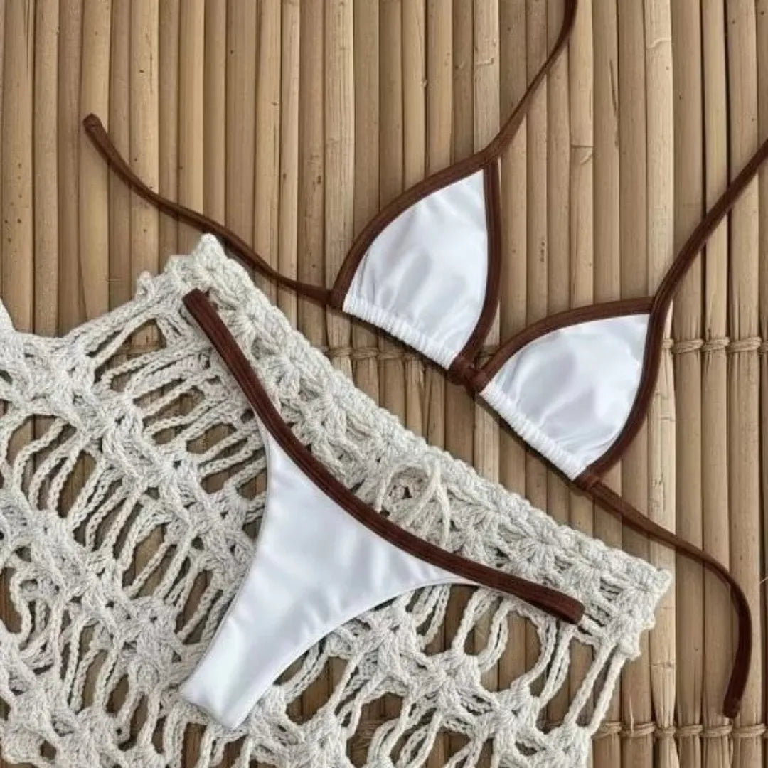 Biquíni Marquinha fita bronze verão