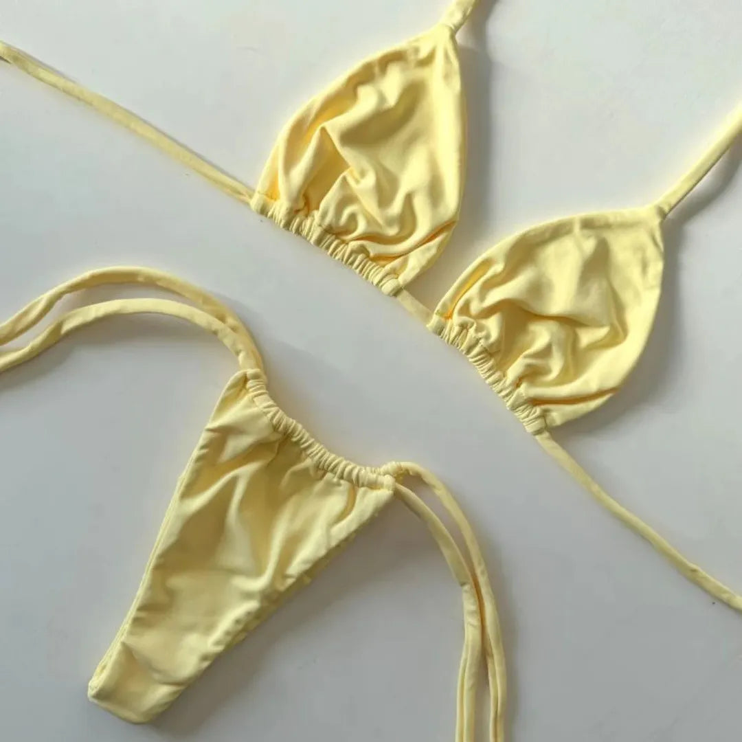 Biquíni Cortininha Fio com amarração