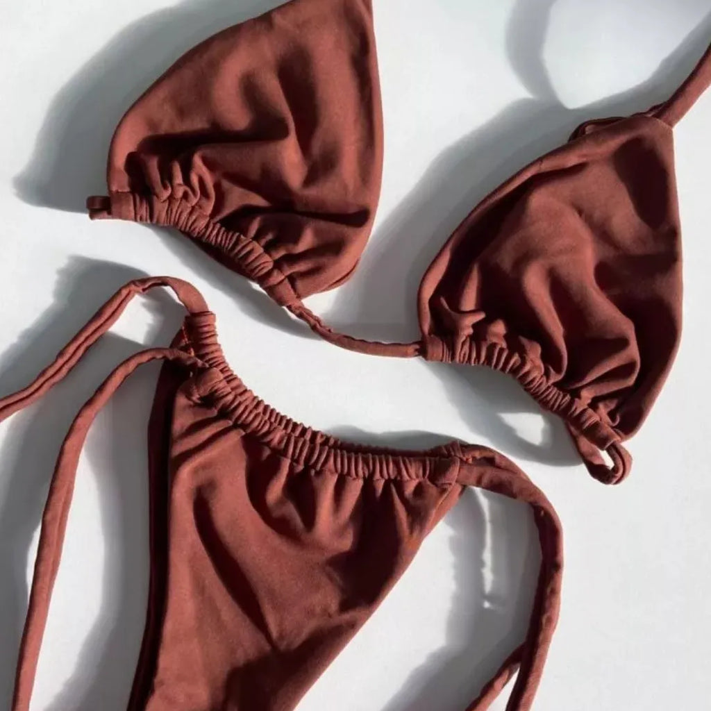 Biquíni Cortininha Fio com amarração