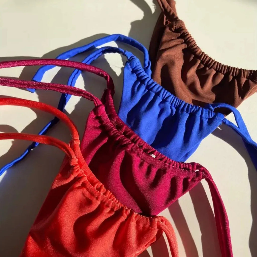 Biquíni Cortininha Fio com amarração