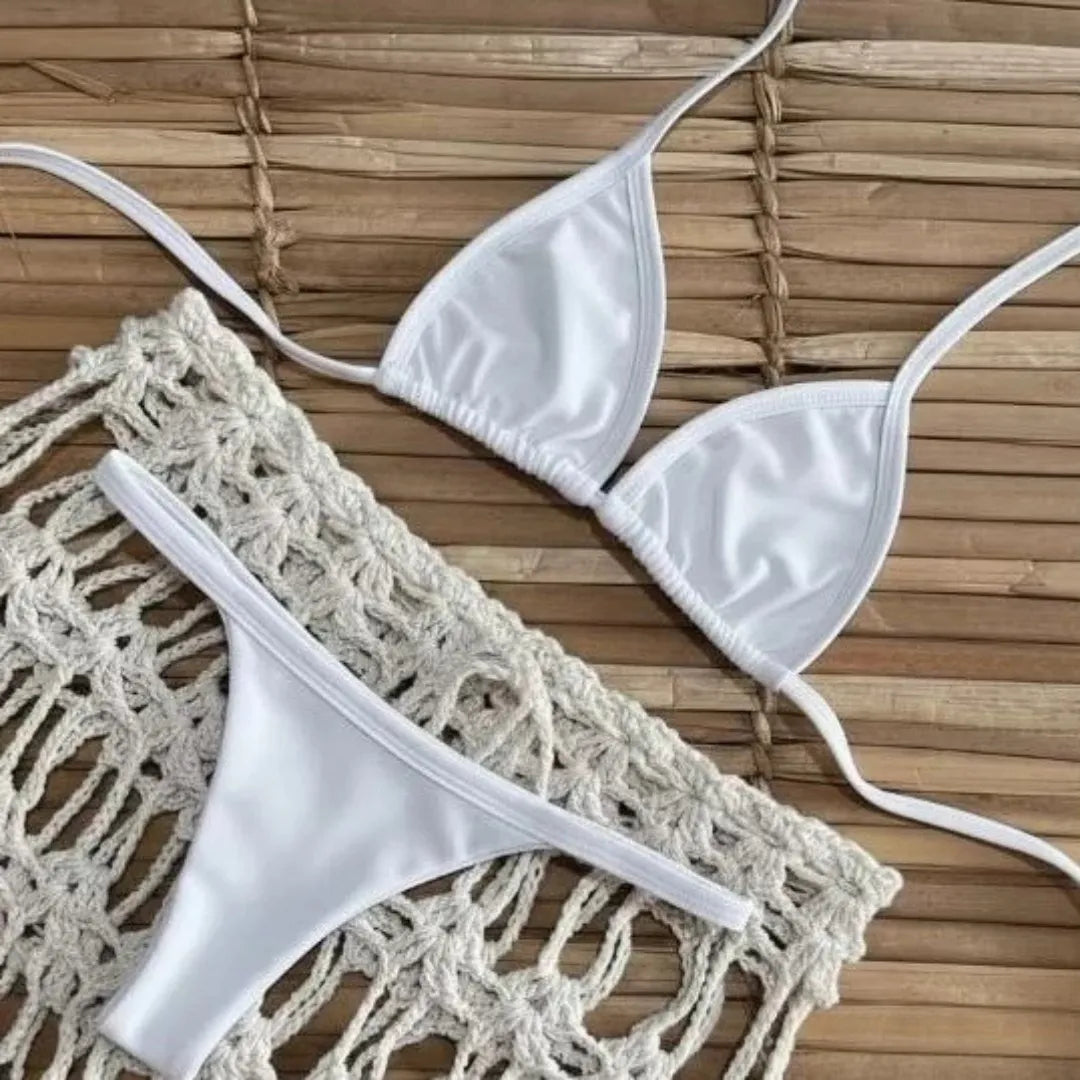 Biquíni Marquinha fita bronze verão