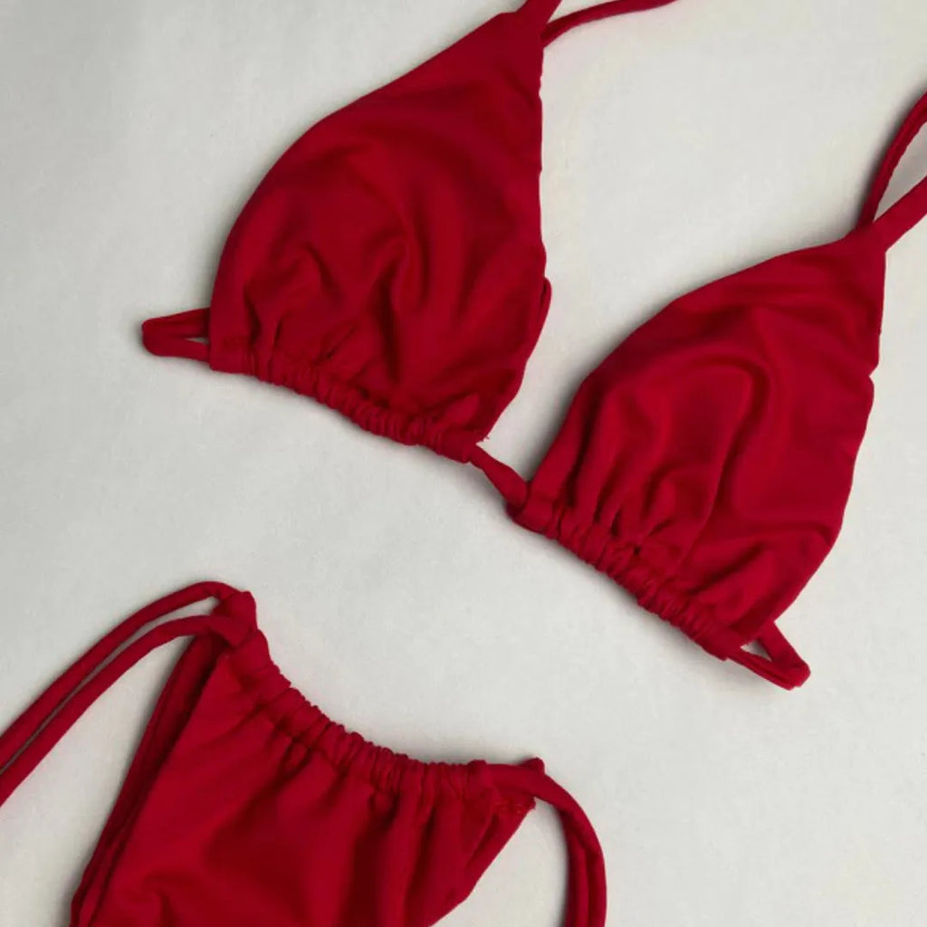 Biquíni Cortininha Fio com amarração